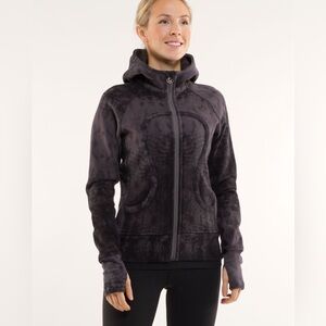lululemon athletica Scuba Full-Zip Hoodie in "Black Snowy Owl" Print